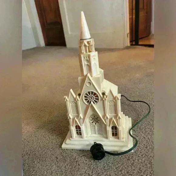 vintage musical christmas church - Picture 7 of 8